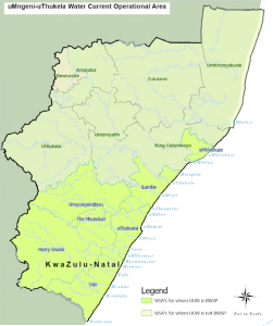 uMngeni-uThukela Water operational area map